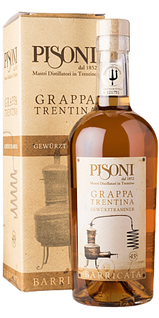 Pisoni, Grappa Barricata di Gewürztraminer