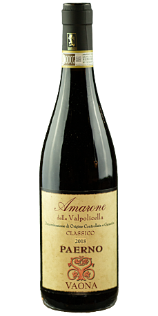 Vaona, Paerno Amarone Classico Della Valpolicella 2018